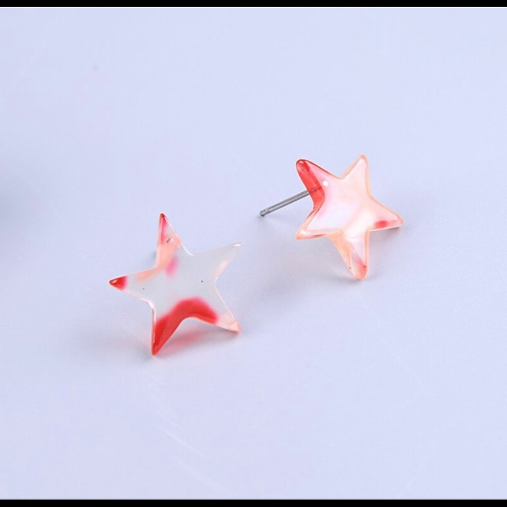 Boho and Indie pierced Star earrings